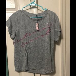 NWT Victorias Secret tee with glitter writing